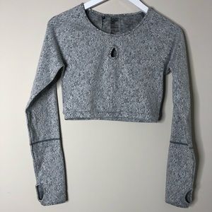 GYMSHARK SET: Fleur Texture - Charcoal Marl